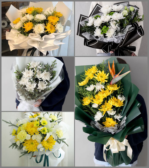 贵州毕节市七星关区田坝桥镇白事花束代送